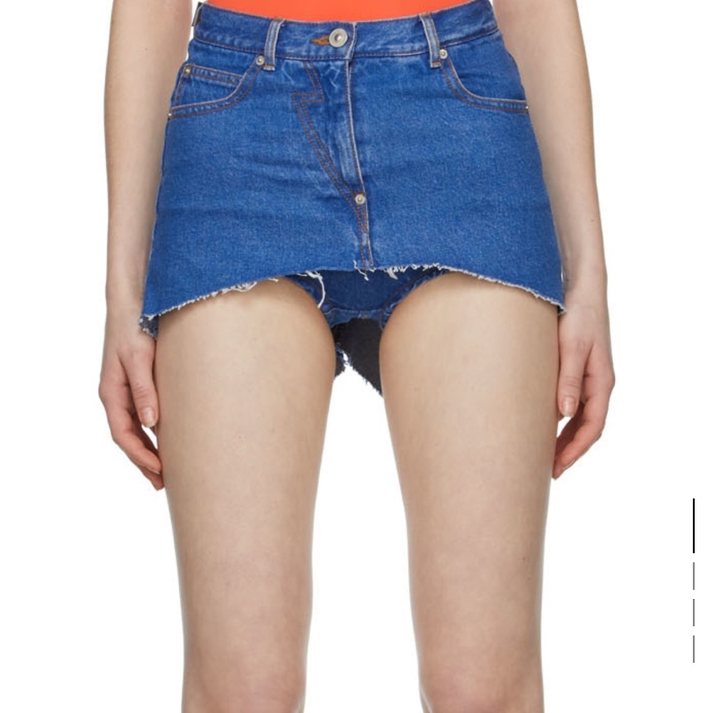 PUSHBUTTON DENIM SHORT